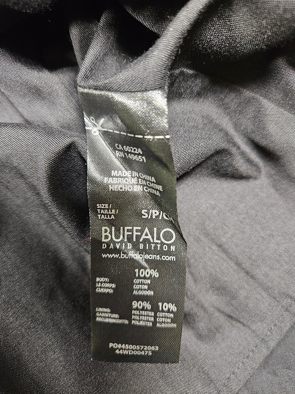 NWT Size Small Buffalo David Bitton Black Smocked Ruching Midi Dress Cotton - Picture 10 of 12
